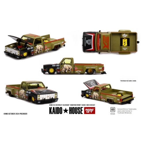 MGTKHMG153 - 1/64 CHEVROLET SILVERADO SUMATRAN RHINO KAIDO X MIZU DIECAST