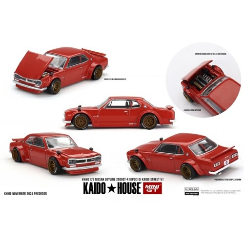 MGTKHMG175 - 1/64 NISSAN SKYLINE 2000GT-R (KPGC10) KAIDO STREET V1