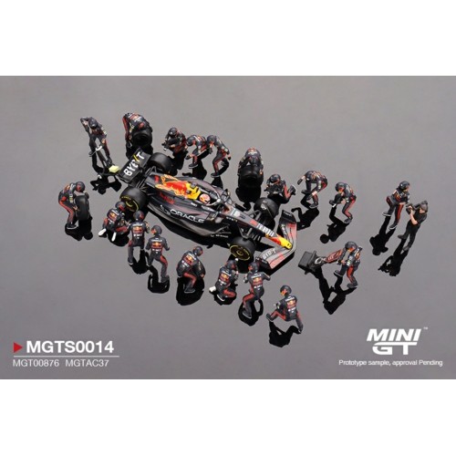 MGTS0014 - 1/64 ORACLE RED BULL RACING RB19 NO.1 M.VERSTAPPEN 2023 F1 2023 JAPANESE GRAND PRIX PIT CREW SET LIMITED EDITION 5000 SETS