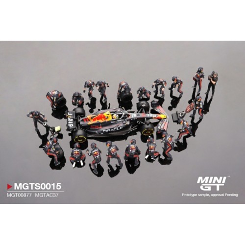 MGTS0015 - 1/64 ORACLE RED BULL RACING RB19 NO.11 S.PEREZ 2023 F1 2023 JAPANESE GRAND PRIX PIT CREW SET LIMITED EDITION 5000 SETS