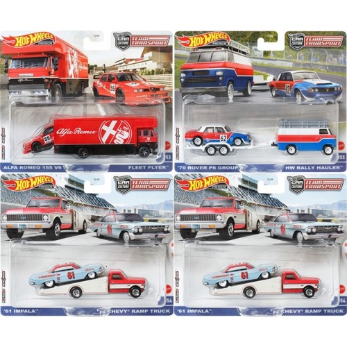 MHWFLF56-956U - X4 HOTWHEELS TEAM TRANSPORTERS ASST 956U 2023 U CASE ASSORTMENT