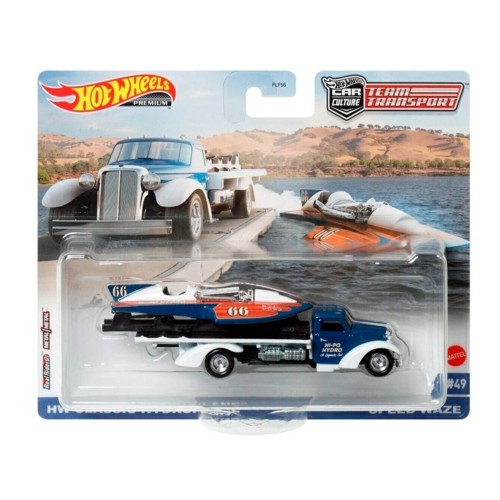 MHWFLF56-HCR31 - HOT WHEELS TEAM TRANSPORT HW CLASSIC HYDROPLANE SPEED WAZE No.49