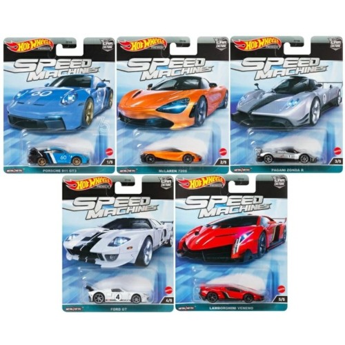 MHWFPY86-977A - 977A X10 1/64 HOTWHEELS CAR CULTURE SPEED MACHINES MIX ASST