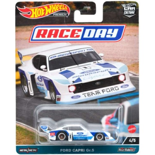 MHWFPY86-HCK58 - 1/64 HOT WHEELS RACE DAY FORD CAPRI GR.5 4/5