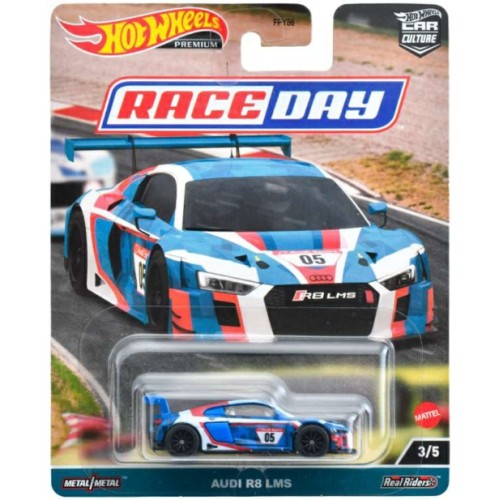 MHWFPY86-HKC61 1/64 HOT WHEELS RACE DAY AUDI R8 LMS 3/5