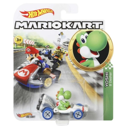 MHWGBG25-GBG29 - HOTWHEELS MARIO KART YOSHI B-DASHER VEHICLE