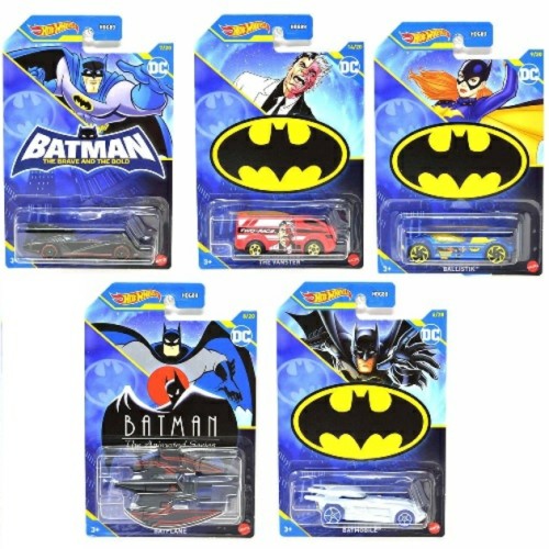 MHWHDG89-939F - X10 HOTWHEELS BATMAN THEMED ASST