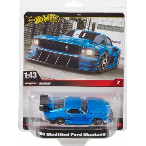 MHWHWT04 - 1/43 HOT WHEELS PREMIUM MODIFIED 1969 FORD MUSTANG