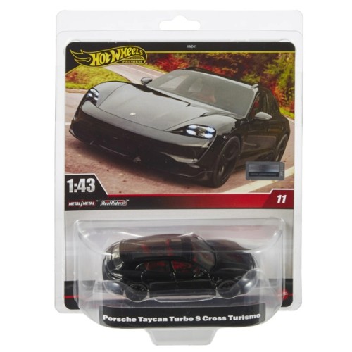 MHWHWT10 - 1/43 HOT WHEELS PREMIUM PORSCHE TAYCAN TURBO S CROSS TURISMO