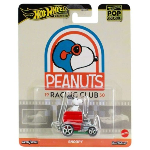 MHWHXD63-HVJ42 - HOT WHEELS POP CULTURE PEANUTS RACING CLUB SNOOPY