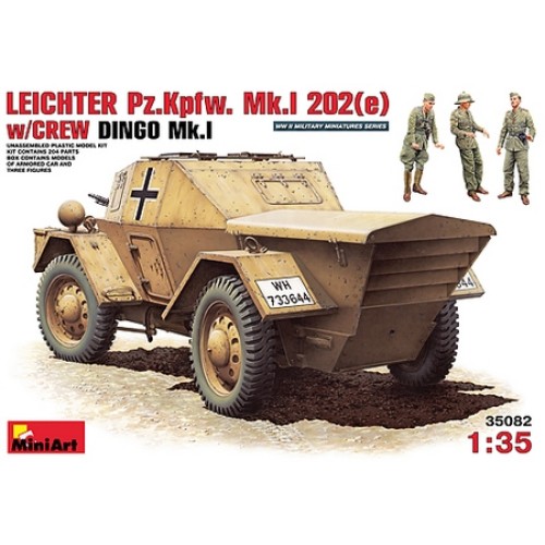 MIN35082 - 1/35 LEICHTER PZ. KPFW MK I 202 (E) AFRIKA KORP (PLASTIC KIT)