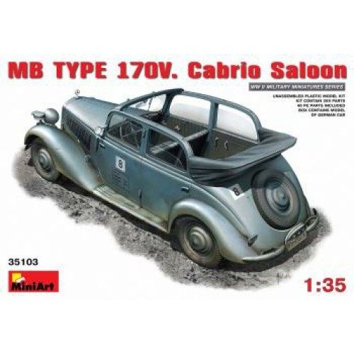 MIN35103 - 1/35 GERMAN STAFF CAR 170V (PLASTIC KIT)