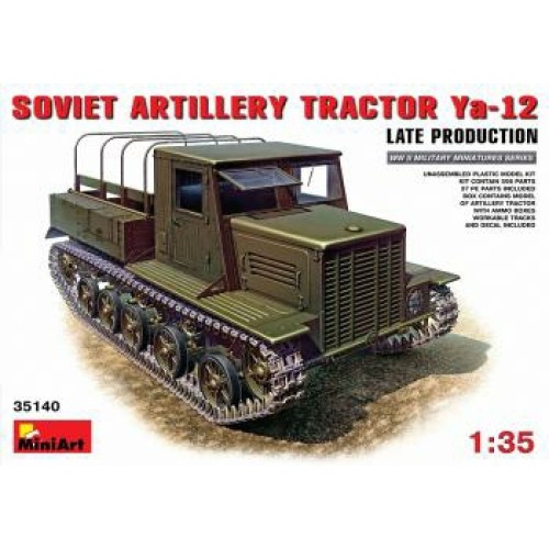 MIN35140 - 1/35 YA-12 LATE PROD SOVIET ARTILLERY TRACTOR (PLASTIC KIT)