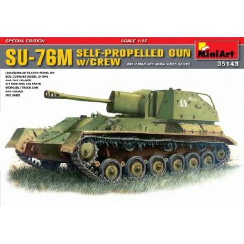 MIN35143 - 1/35 SOVIET SU-76 M SPECIAL EDITION W/ CREW (PLASTIC KIT)