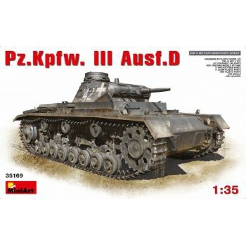 MIN35169 - 1/35 PZ.KPFW.III AUSF.D (PLASTIC KIT)