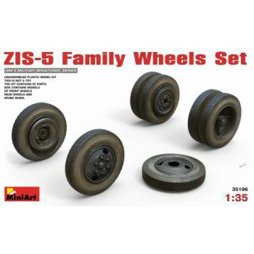 MIN35196 - 1/35 ZIS-6 FAMILY WHEELS SET (PLASTIC KIT)