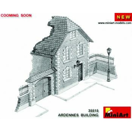 MIN35515 - 1/35 ARDENNES BUILDING (PLASTIC KIT)