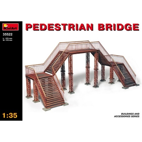 MIN35522 - 1/35 PEDESTRIAN BRIDGE (PLASTIC KIT)