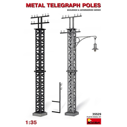 MIN35529 - 1/35 METAL TELEGRAPH POLES (PLASTIC KIT)