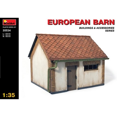 MIN35534 - 1/35 EUROPEAN BARN (PLASTIC KIT)