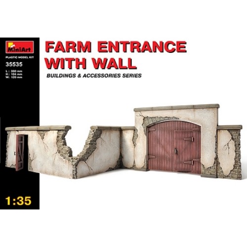 MIN35535 - 1/35 FARM ENTRANCE WITH WALL (PLASTIC KIT)