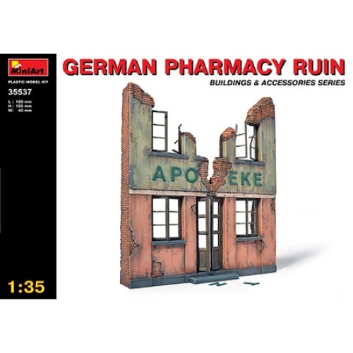 MIN35537 - 1/35 GERMANY PHARMACY RUIN (PLASTIC KIT)