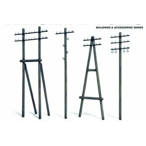 MIN35541A - 1/35 TELEGRAPH POLES UPDATED SET (PLASTIC KIT)