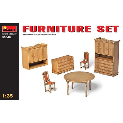 MIN35548 - 1/35 FURNITURE SET (PLASTIC KIT)