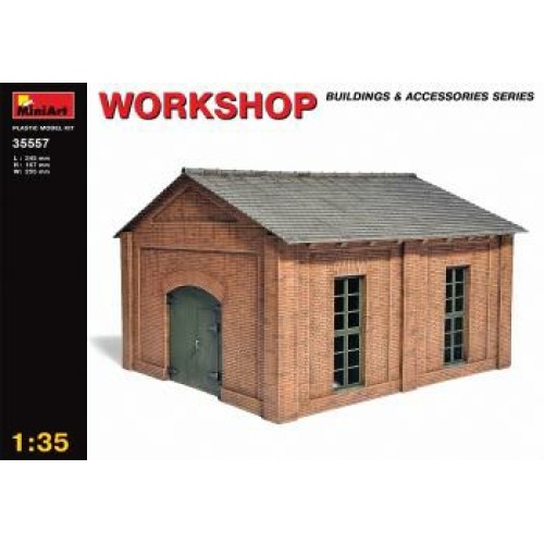 MIN35557 - 1/35 WORKSHOP (PLASTIC KIT)