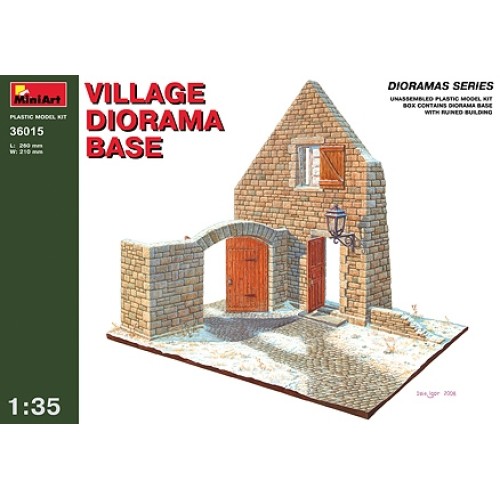 MIN36015 - 1/35 VILLAGE DIORAMA BASE (PLASTIC KIT)