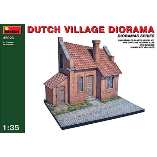 MIN36023 - 1/35 DUTCH VILLAGE DIORAMA (PLASTIC KIT)