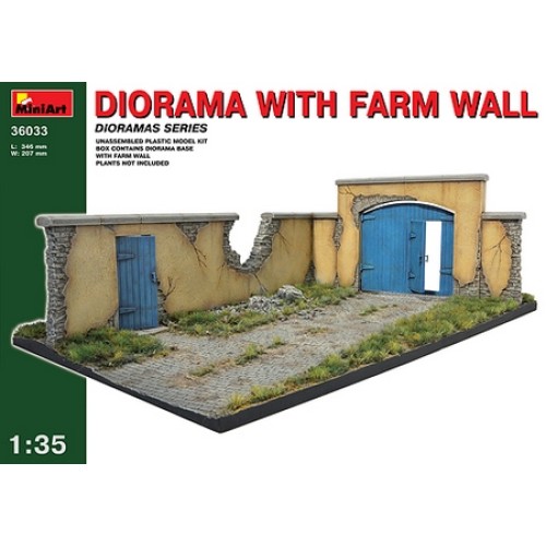 MIN36033 - 1/35 DIORAMA WITH FARM (PLASTIC KIT)