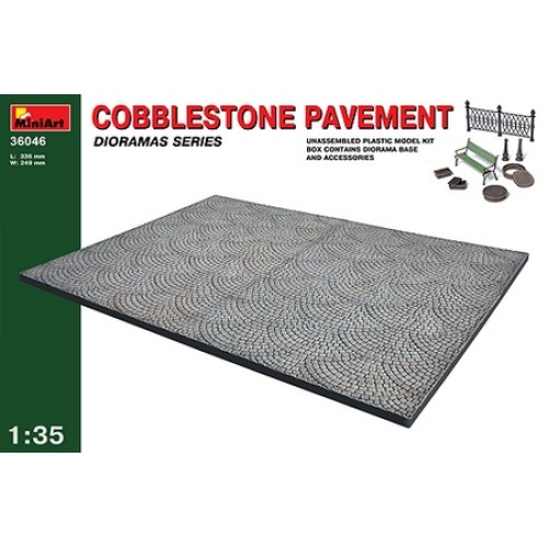 MIN36046 - 1/35 COBBLESTONE PAVEMENT (PLASTIC KIT)