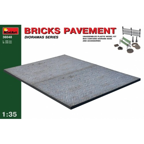 MIN36048 - 1/35 BRICK PAVEMENT (PLASTIC KIT)