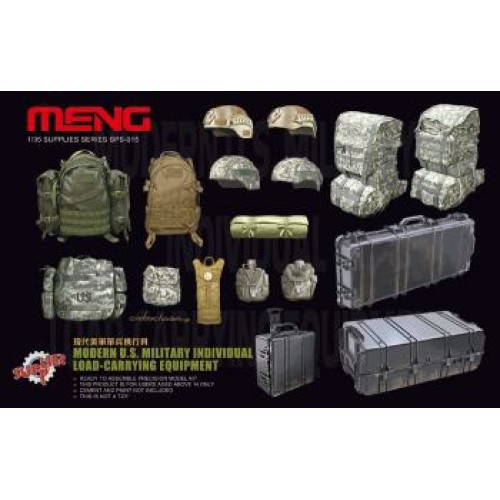 MNGSPS-015 - 1/35 MODERN US MILITARY INDIVIDUAL EQUIPMENT (PLASTIC KIT)