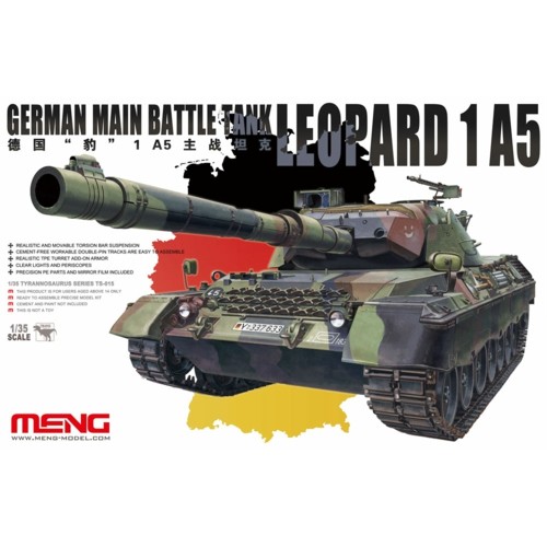 MNGTS-015 - 1/35 LEOPARD 1 A5GERMAN MAIN BATTLE TANK (PLASTIC KIT)