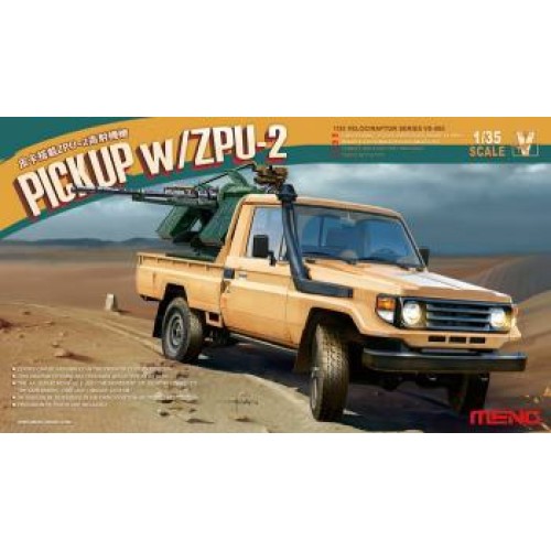 MNGVS-005 - 1/35 TOYOTA HILUX PICK UP TRUCK W/ ZU23-2 (PLASTIC KIT)