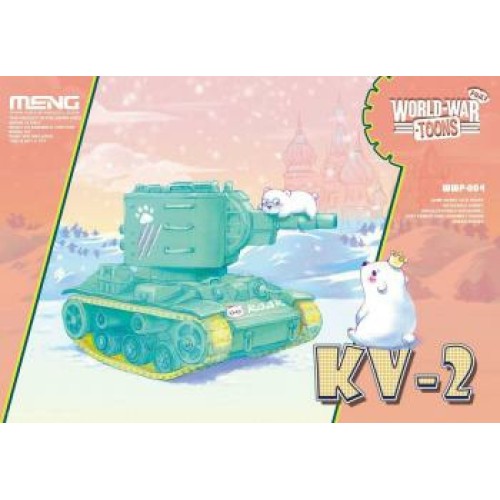 MNGWWP-004 - RUSSIAN TANK KV-2 WORLD WAR TOON (PLASTIC KIT)