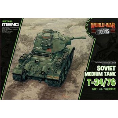 MNGWWT-006 - SOVIET T34/76 WORLD WAR TOON (PLASTIC KIT)