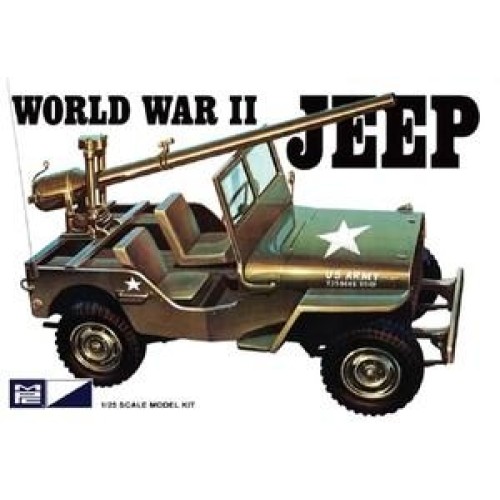 MPC785 - 1/25 WORLD WAR II MILITARY JEEP (PLASTIC KIT)