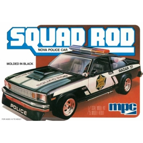 MPC851 - 1/25 1979 CHEVY NOVA SQUAD ROD POLICE CAR (PLASTIC KIT)