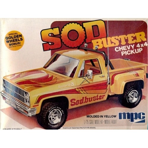 MPC972 - 1/25 1981 CHEVY STEPSIDE PICKUP SOD BUSTER (PLASTIC KIT)