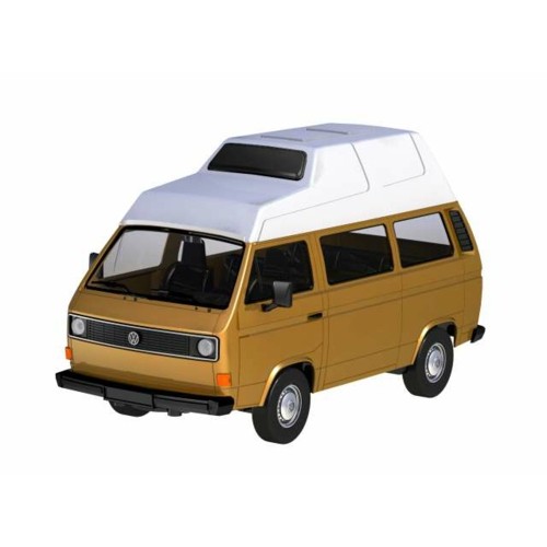 MTX79594 - 1/24 VOLKSWAGEN TYPE 2 (T3) CAMPER VAN BROWN WHITE