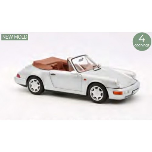 NV187330 - 1/18 PORSCHE 911 CARRERA 2 CABRIOLET 1990 SILVER