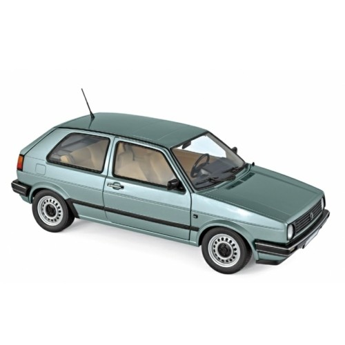 NV188553 - 1/18 VW GOLF CL 1987 - LIGHT GREEN METALLIC