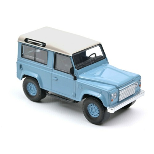 NV845107 - 1/43 1995 LAND ROVER DEFENDER - BLUE AND WHITE