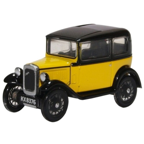 OX76ASS007 - 1/76 AUSTIN SEVEN YELLOW/BLACK