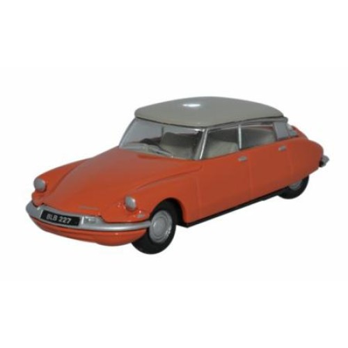 OX76CDS002 - 1/76 CITROEN DS19 CORAL/DOVE GREY