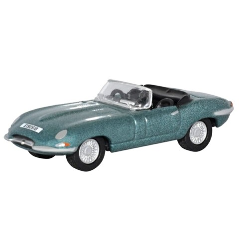 OX76ETYP014 - 1/76 JAGUAR E TYPE SILVER BLUE