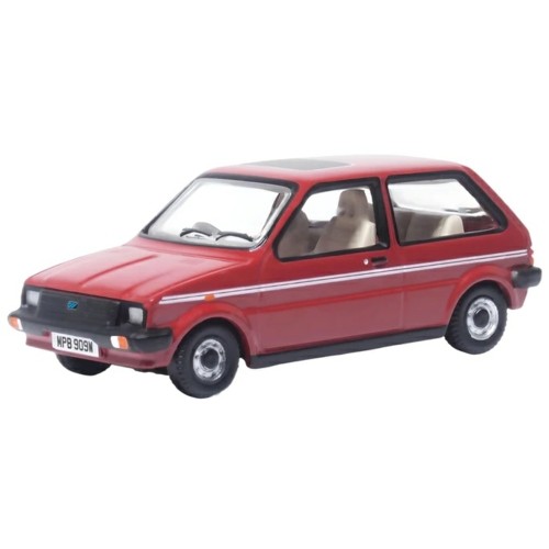 OX76MET001 - 1/76 AUSTIN MINI METRO VERMILLION (PRINCESS DIANA)